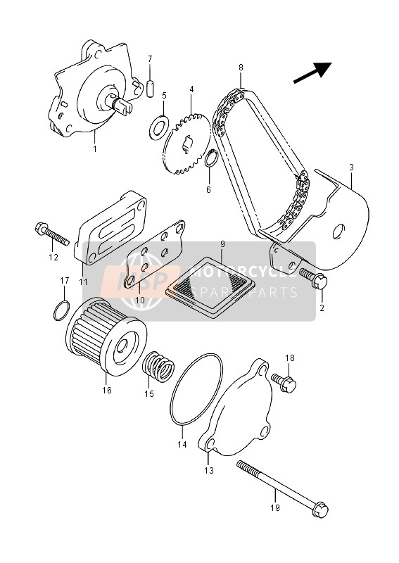 1642203H10, Cover, Oil Pump, Suzuki, 0